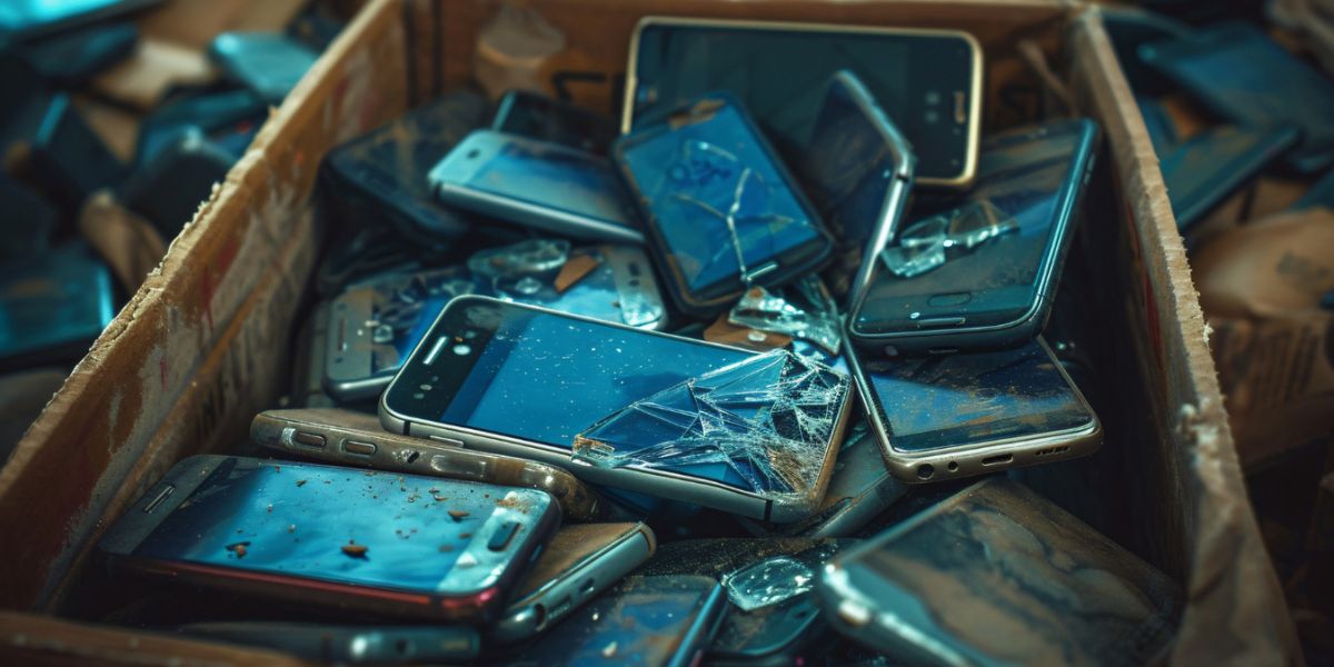 Smiling woman in a pink sweater takes a selfie with a black smartphone on a beach by the ocean